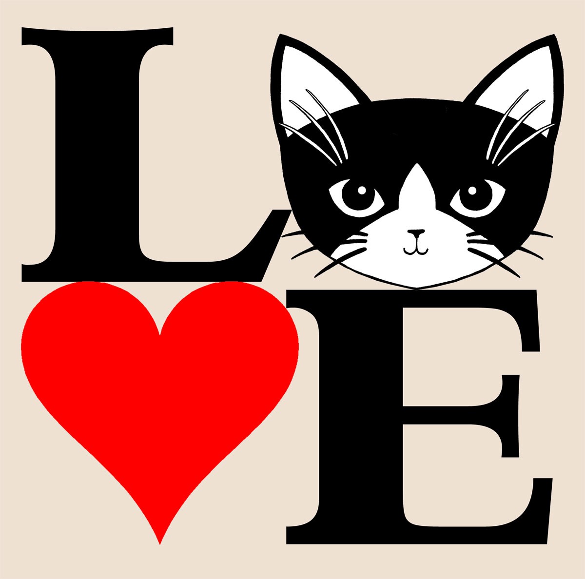 cat heart pictures